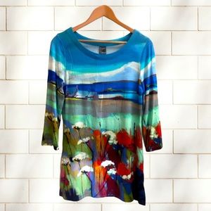 🆕 Beautiful Womens Tunic - comfy stretchy fabric Size S 🌷🌷🌷